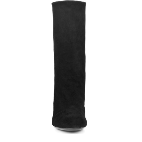 Enzo Angiolini Baki Wedge Boots Black Suede 8.5 - Picture 3 of 6